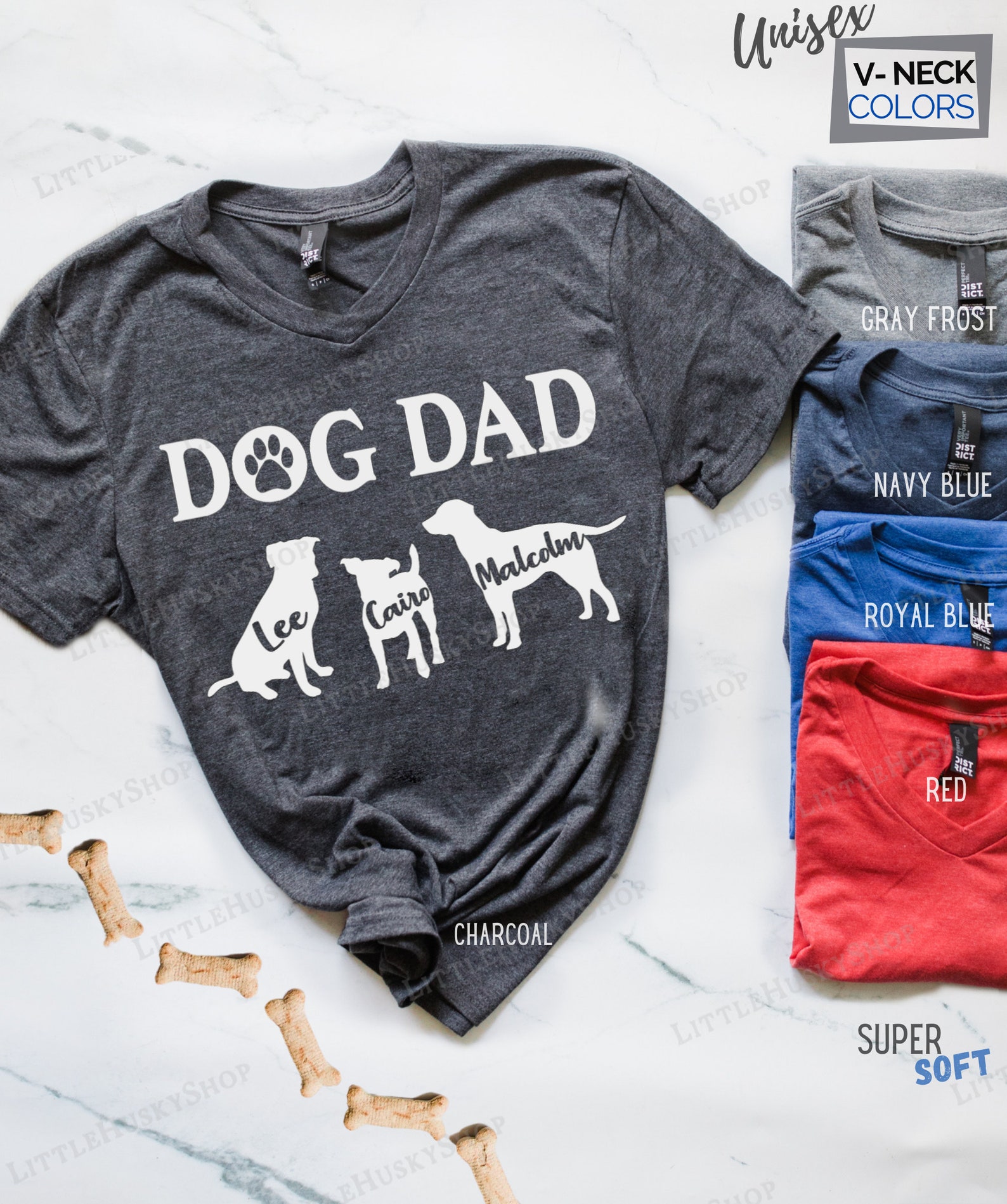 Personalized Dog Dad Shirt With YOUR Pet's Breeds and Etsy