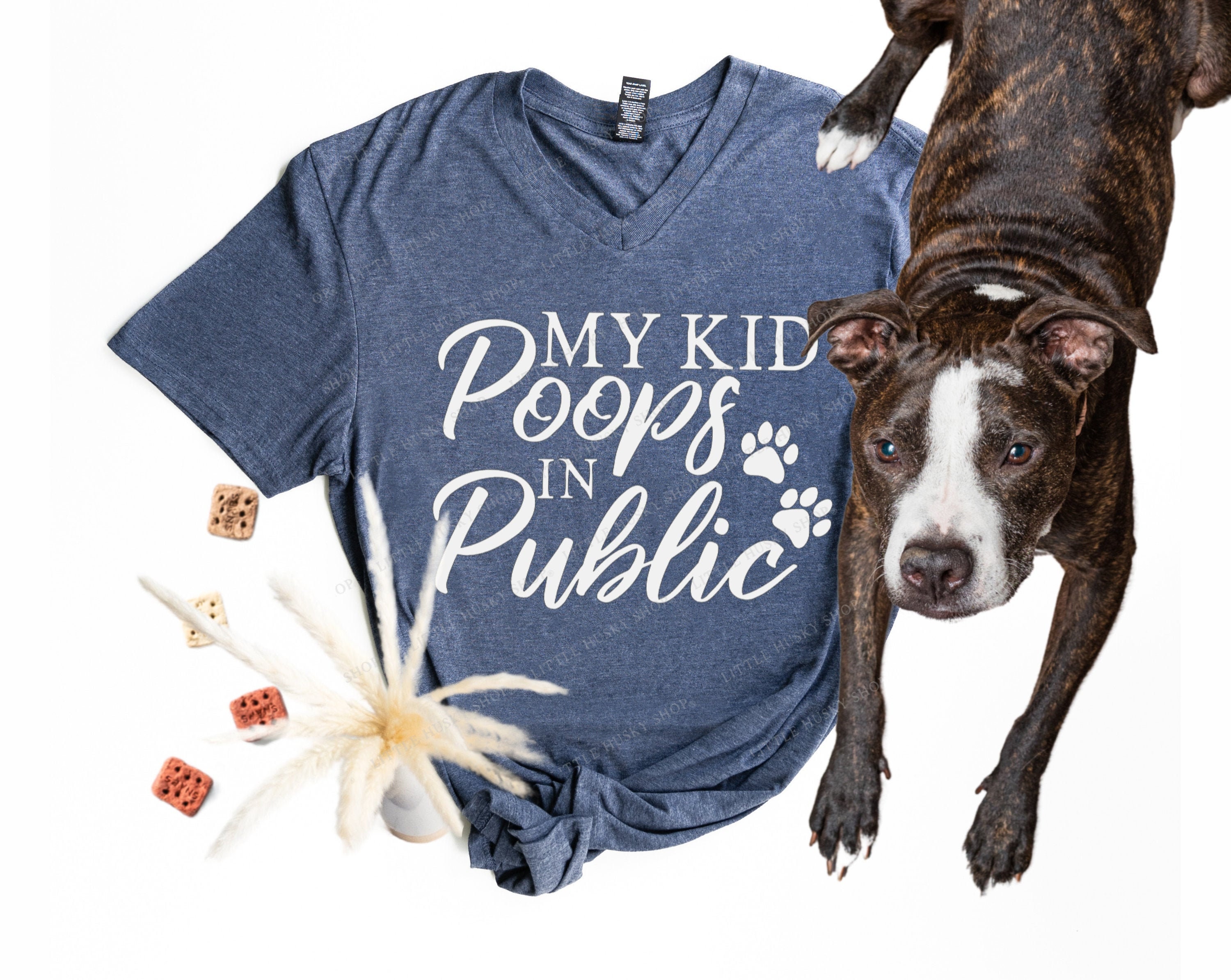 Shirt for Mama Mother's Day Gift Shirt For Mom Dog Mom My Kids Poops In Public Mother's Day Shirt Dog Mom Shirt Women's Shirt