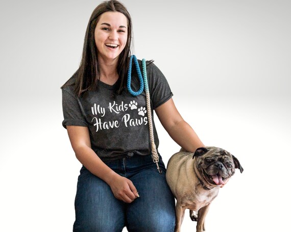 Cute Dog Paw Mom T Shirt - My Kids Have Paws Cute Dog Paw Mom T Shirt - My Kids Have Paws