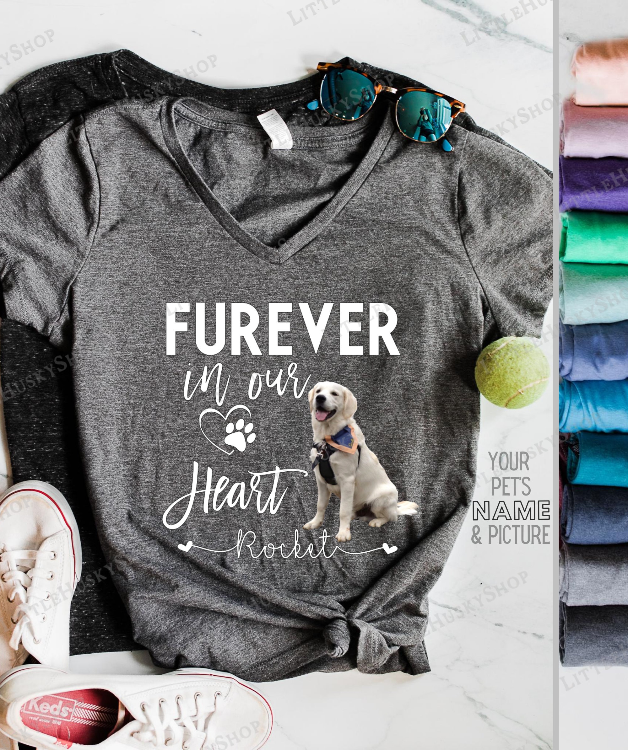Furever in Our Hearts Gift for Deceased Pet - Dog Passing Gift