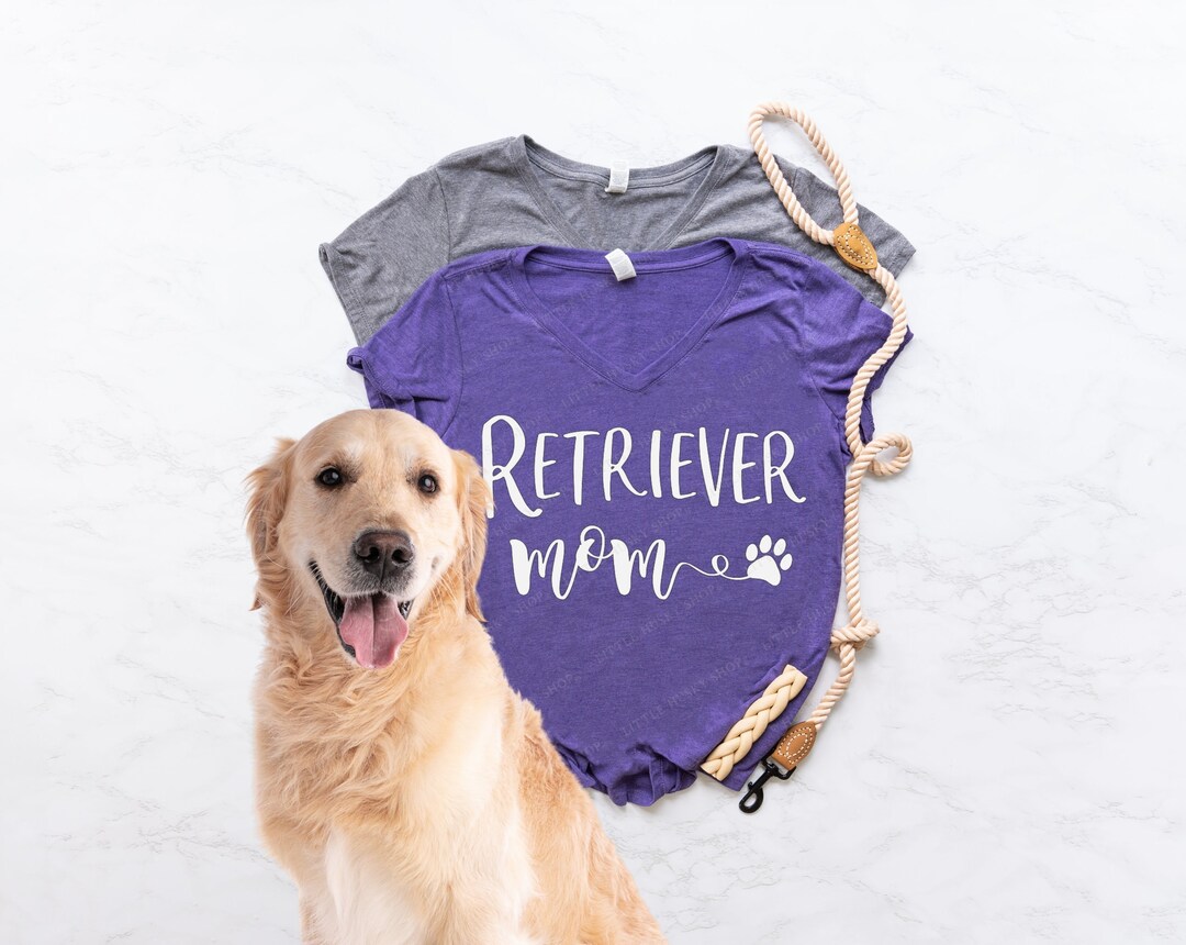 Retriever Mom Cute Paw Print Soft Shirt - Retriever Mama - Golden ...