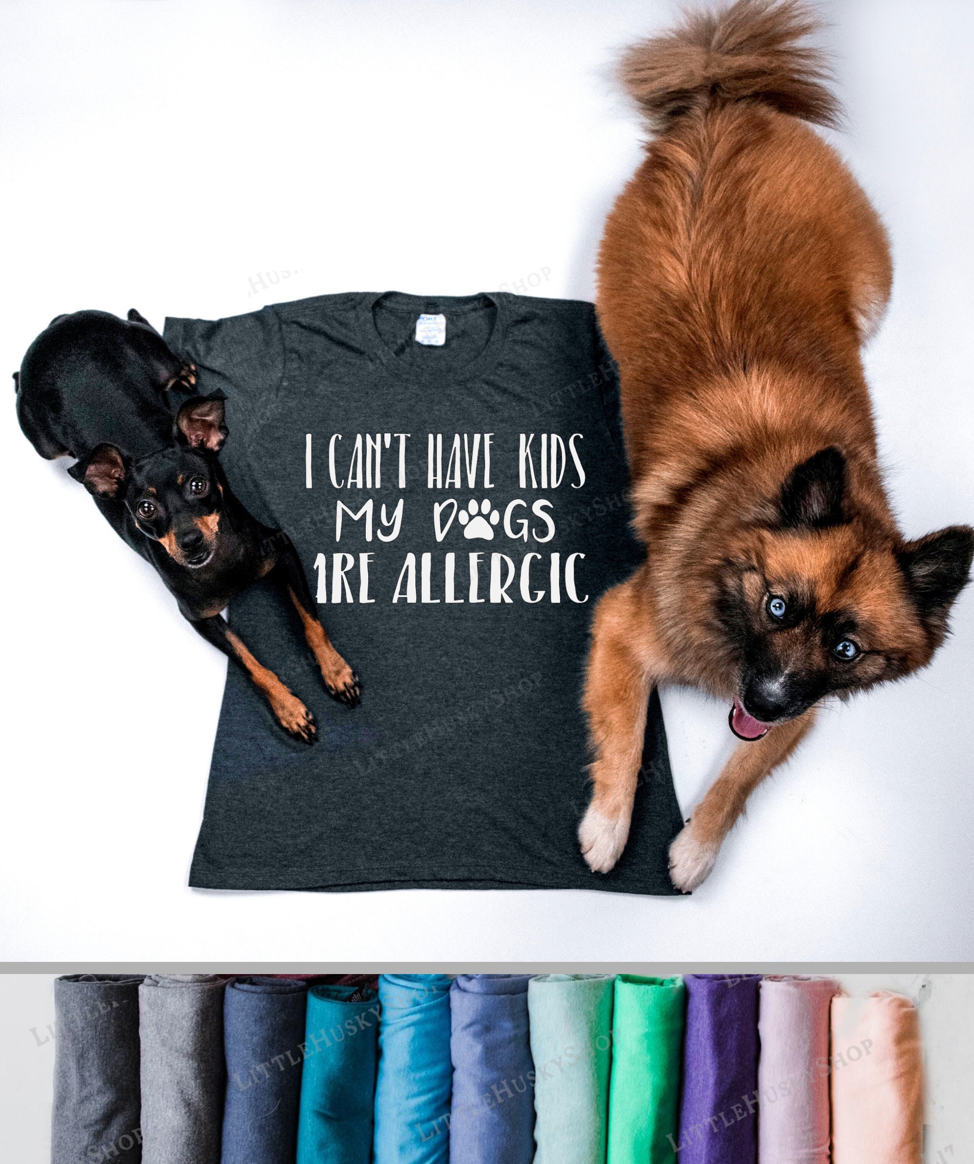 My Dogs are Allergic I Can't have Kids Funny Tank or Etsy