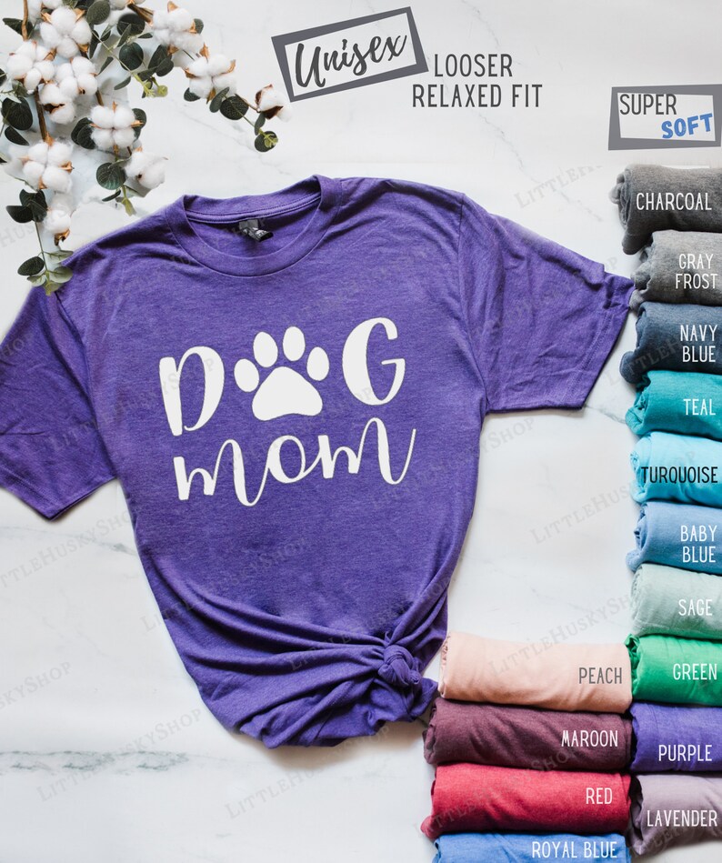Matching Dog Mom Dog Dad Shirts Dog Parents Shirts With Paw Etsy Canada