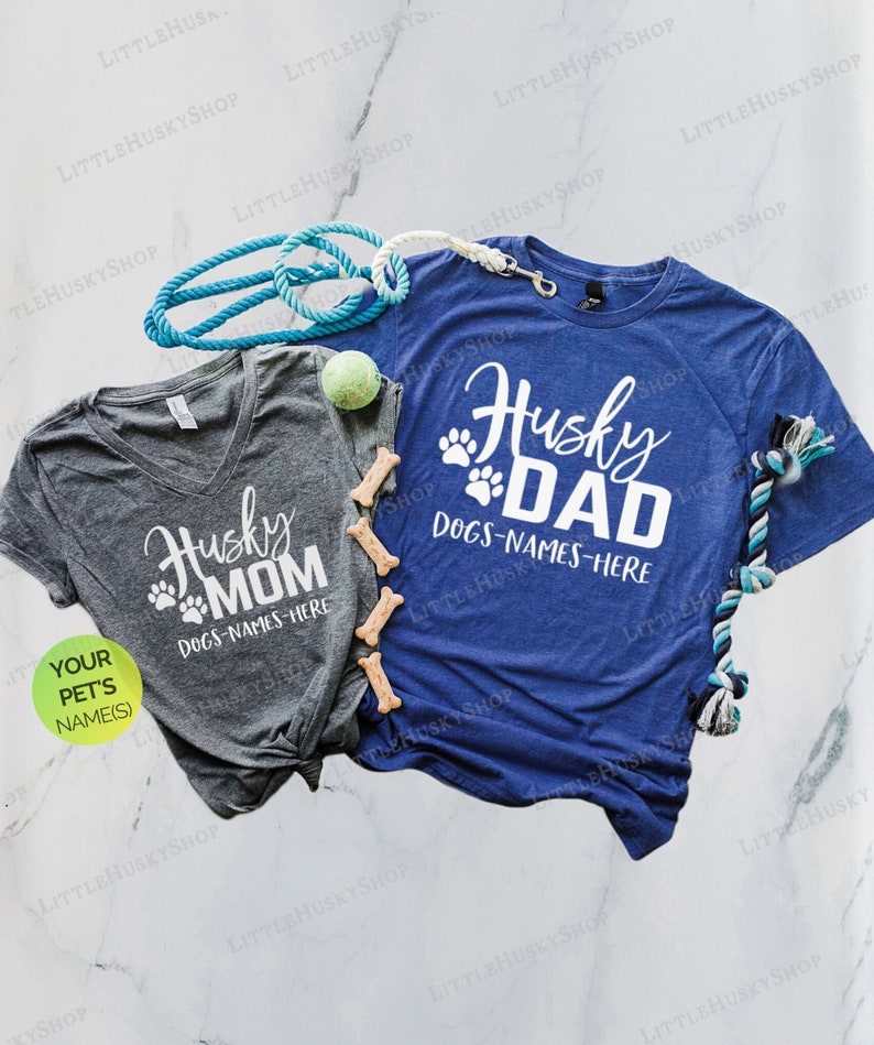 Matching Husky Parent Shirts Siberian Husky Mom Dad Dog Etsy