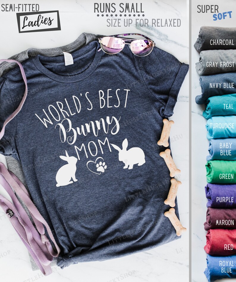 World’s Best Bunny Mom Shirt Rabbit Mom T Shirt Bunny | Etsy
