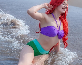 Ariel pin-up swimsuit handmade, cosplay