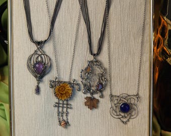 Collection de pendentifs artistiques « Elements » - Colliers décoratifs faits main