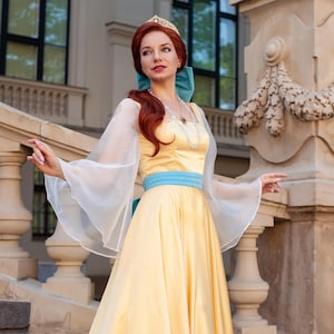 Anastasia handmade cosplay golden dress image 13
