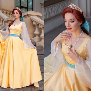 Princesa anastasia disney vestido azul sale