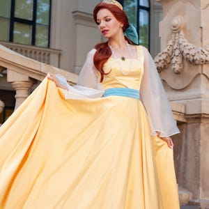 Anastasia handmade cosplay golden dress image 14