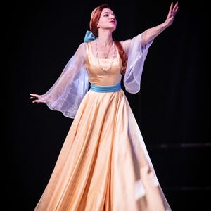 Anastasia handmade cosplay golden dress image 9