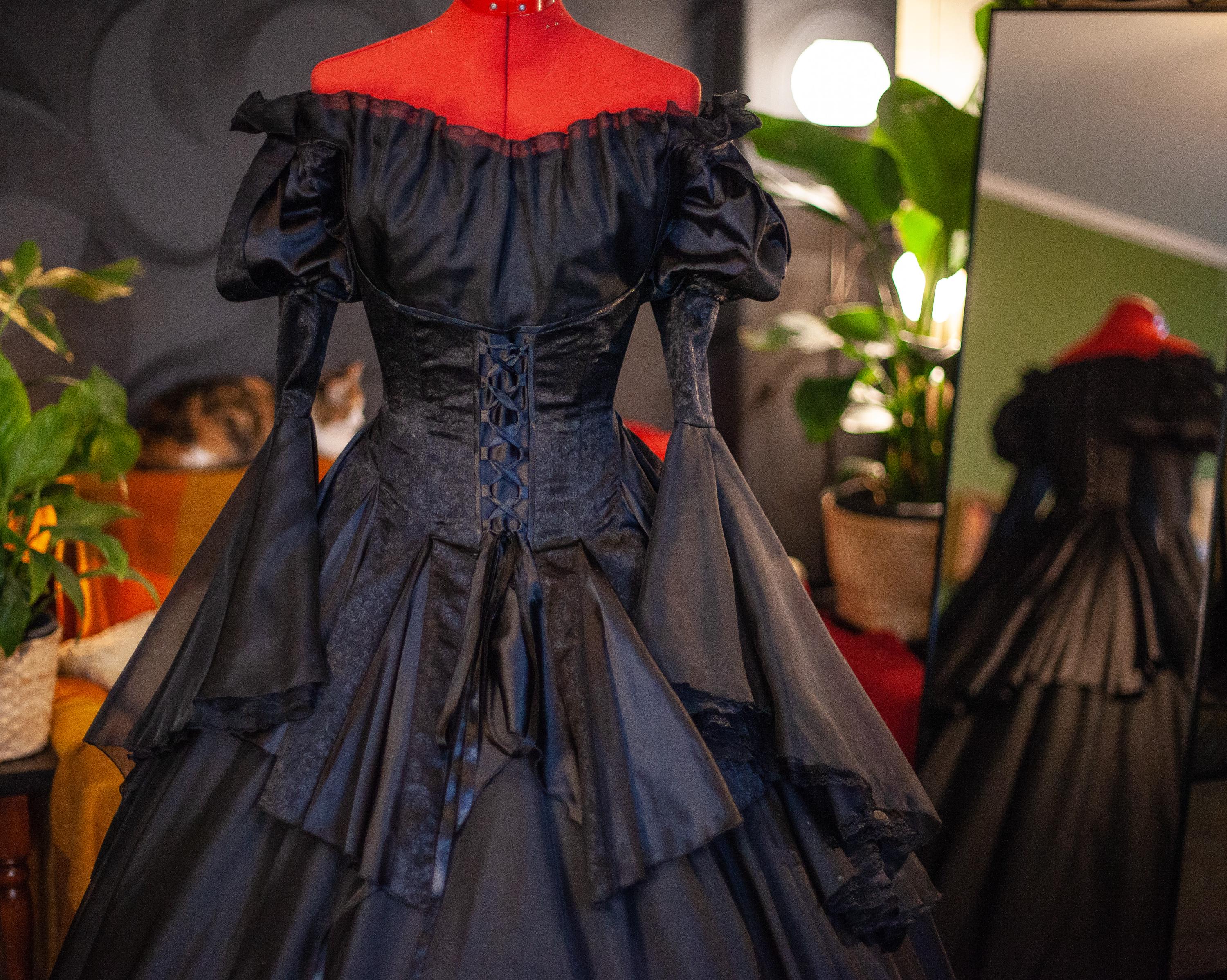 Black Ball Gown Handmade Anime Cosplay Dress - Etsy Black Ball Gown Handmade Anime Cosplay Dress - Etsy
