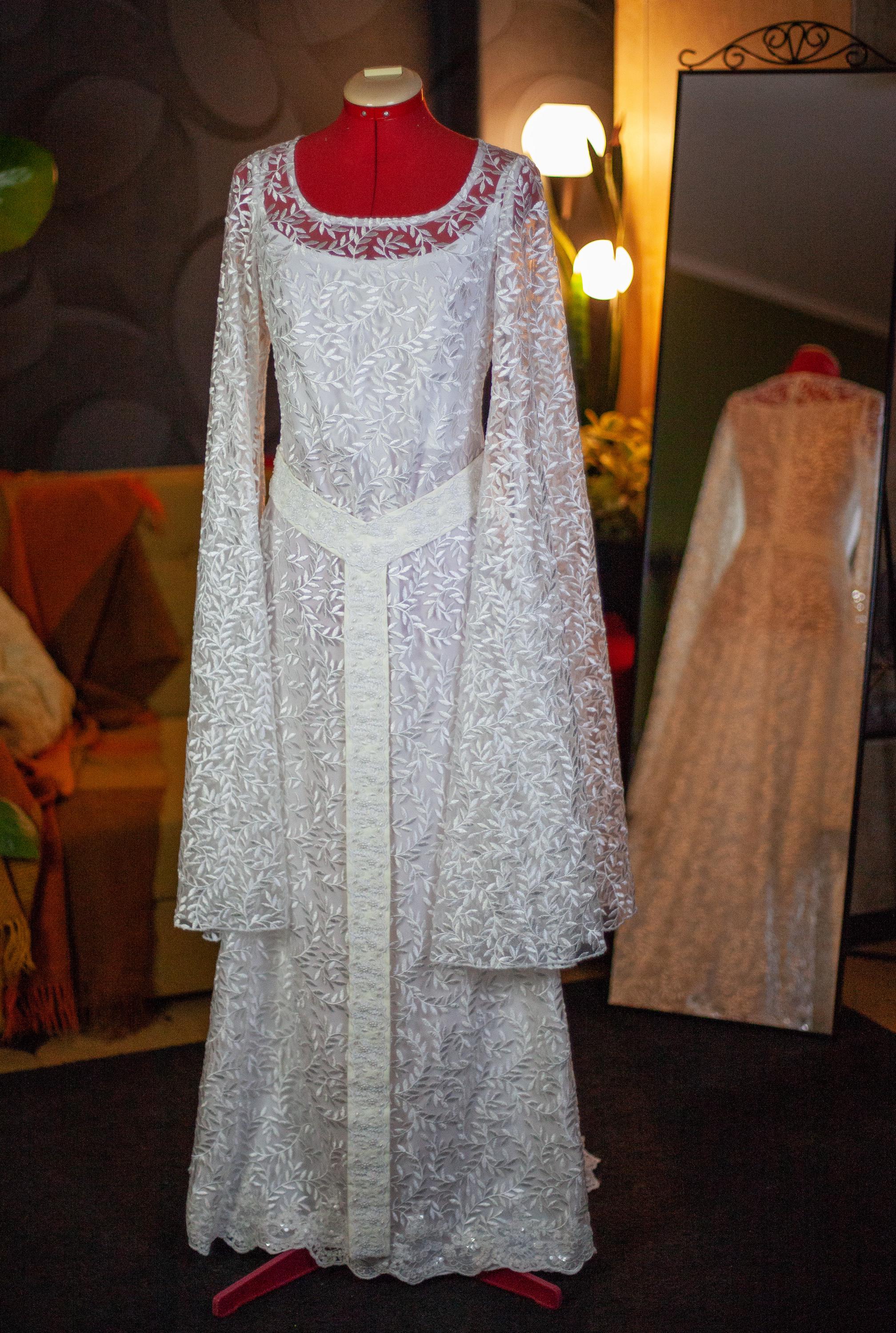 Lady Galadriel Cosplay Dress Handmade LARP Wedding Dress - Etsy