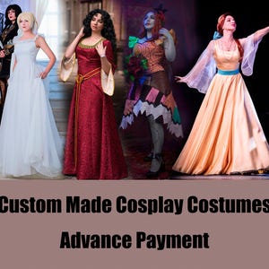 Custom Made Cosplay Costumes advance payment