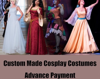 Costumes de cosplay sur mesure paiement anticipé