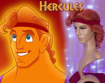 Hercules cosplay wig. Handmade cosplay wig