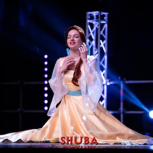 Anastasia handmade cosplay golden dress image 10