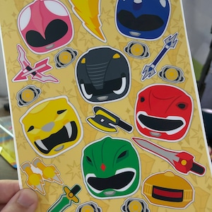 Power Teens Vinyl Waterproof Sticker Sheet