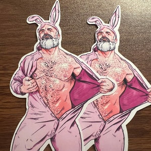 Daddy Bunny Sticker