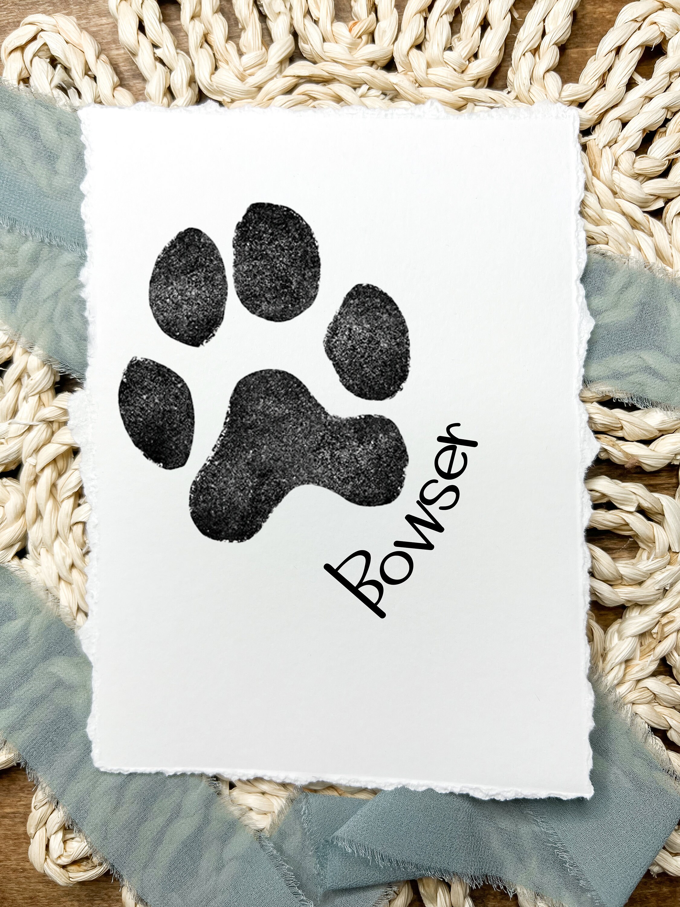 Custom Personalized Pet Paw Print Stamp - Perfect Gift for Dog & Cat Owners