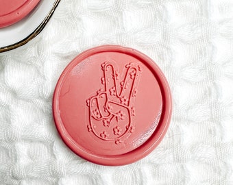 Peace Sign Wax Seal, Self Adhesive Wax Seals, First Birthday Wax Seals, Premade Wax Seal Stickers, Modern Wax Seal Sticker, Envelope Seals