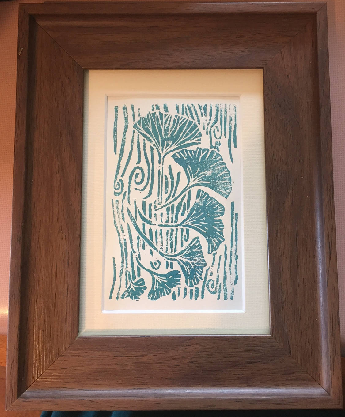 Leaf Pattern Linoleum Gingko Leaf Linoleum Block Print - Etsy