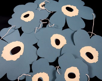 Extra large floral garland, party decor, paper garland, marimekko inspired bunting