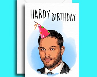 Tom Hardy Birthday Card | Etsy