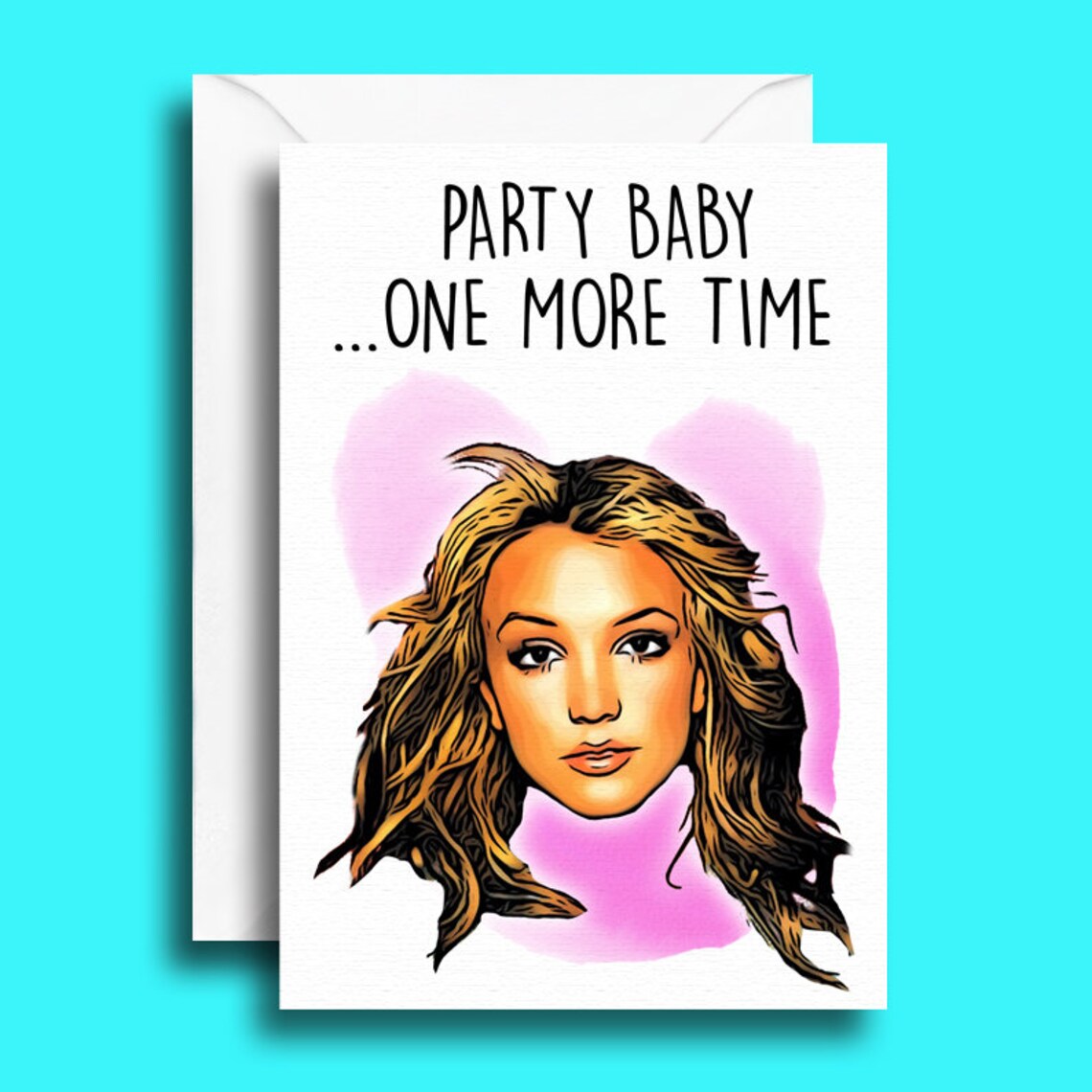 Britney Birthday Card Britney Spears Birthday Greetings | Etsy