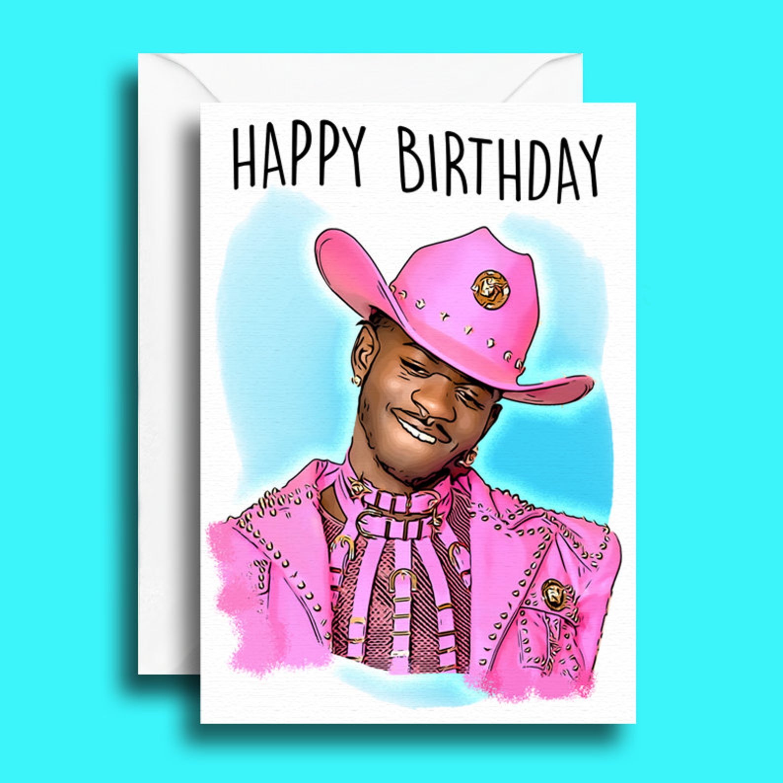 Lil Nas X Birthday Card Lil Nas X Gift Gay Birthday Call | Etsy