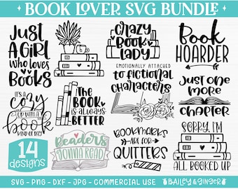 Download Book Quotes Svg Etsy