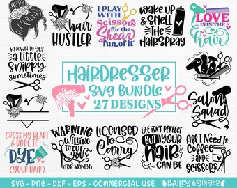 Hairdresser Svg File Etsy