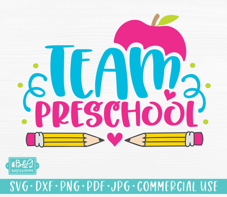 Team Preschool SVG Cutting File Preschool Teacher Quote SVG | Etsy