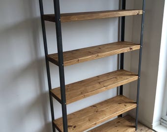 Rustic Bookcase Etsy