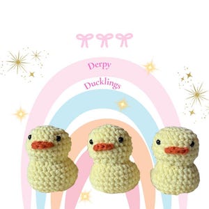 Handmade Derpy Ducky Plushie – Quirky Amigurumi Soft Toy