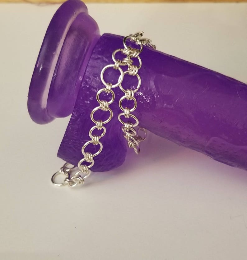 Cbt Double Cock Chain Cock Ring Penis Jewelry Body Etsy