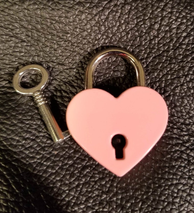 Heartshaped Padlock Heart Lock Heart Padlock Collar Lock Etsy
