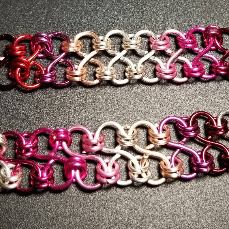 Rainbow Flag Bracelet Rainbow POC Pride Bracelet Lesbian Pride Bracelet Lipstick Lesbian LGTBQ Pride Flag Bracelet Twink Pride Bracelet