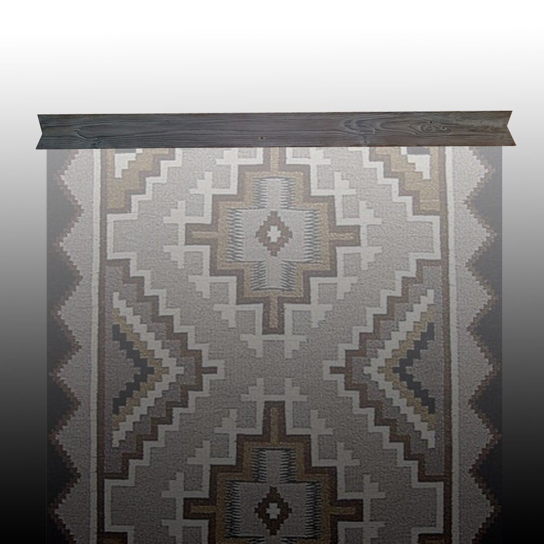 Quilt & Rug Hangers, Handmade, Recycled and Upcycled , gray Southwest