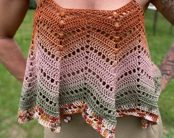 BRISA PDF Top, crochet top, crop top, modern crochet, easy crochet