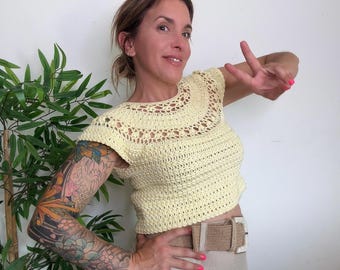 Top Carmela, PDF, top crochet, crochet, crochet fashion, crochet pattern, crochet patterns, pdf pattern, modern crochet patterns