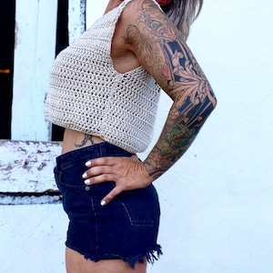 ESP/PDF** WeekendTop crochet pattern
