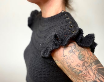 FRESH VICTORIAN CROCHET TOP, easy crochet, crochet patterns, crochet patterns, crochet for beginners, topdown crochet top,