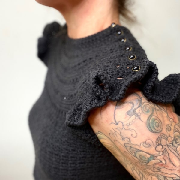 FRESH VICTORIAN CROCHET TOP, easy crochet, crochet patterns, crochet patterns, crochet for beginners, topdown crochet top,