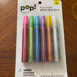 Review for Glitter Glue Pens Glue Tubes with Glitter 30 Iridescent