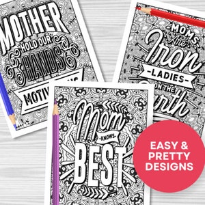 Mom Coloring Quotes Coloring Book