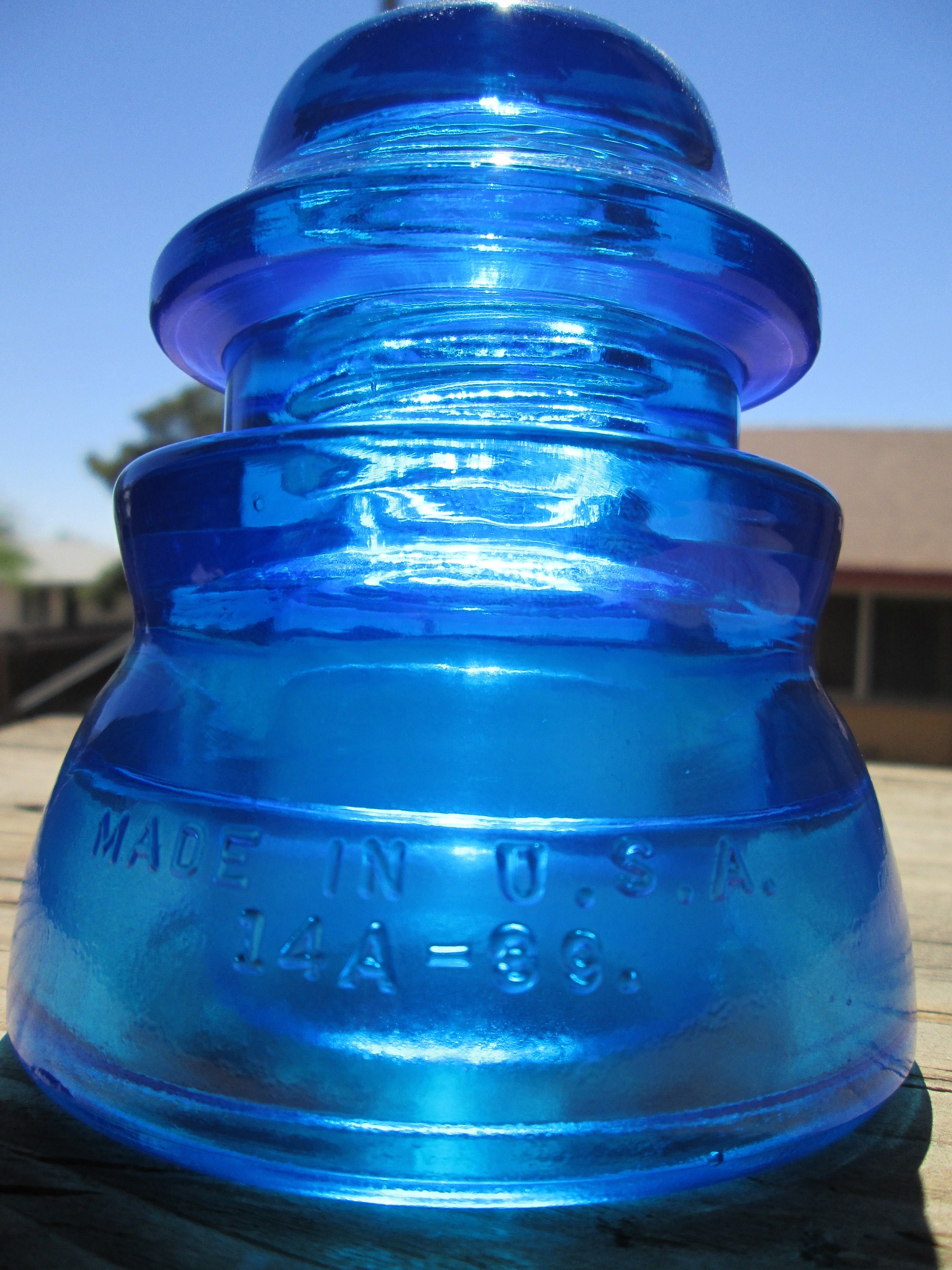 Vintage hemingray 45 CD 155 Glass insulator Colored / Stained Etsy