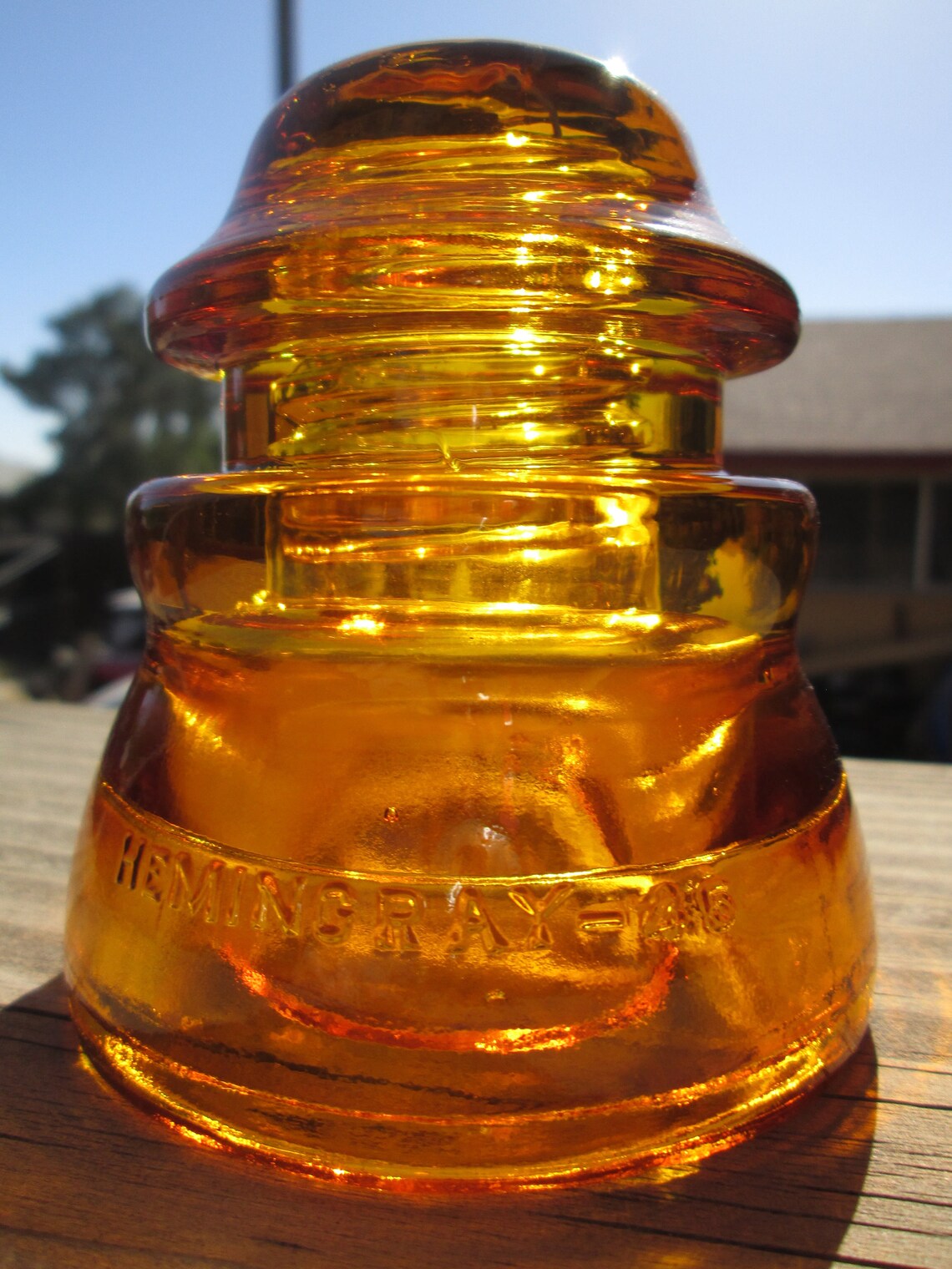 Vintage hemingray 45 CD 155 Glass insulator Colored / Stained Etsy