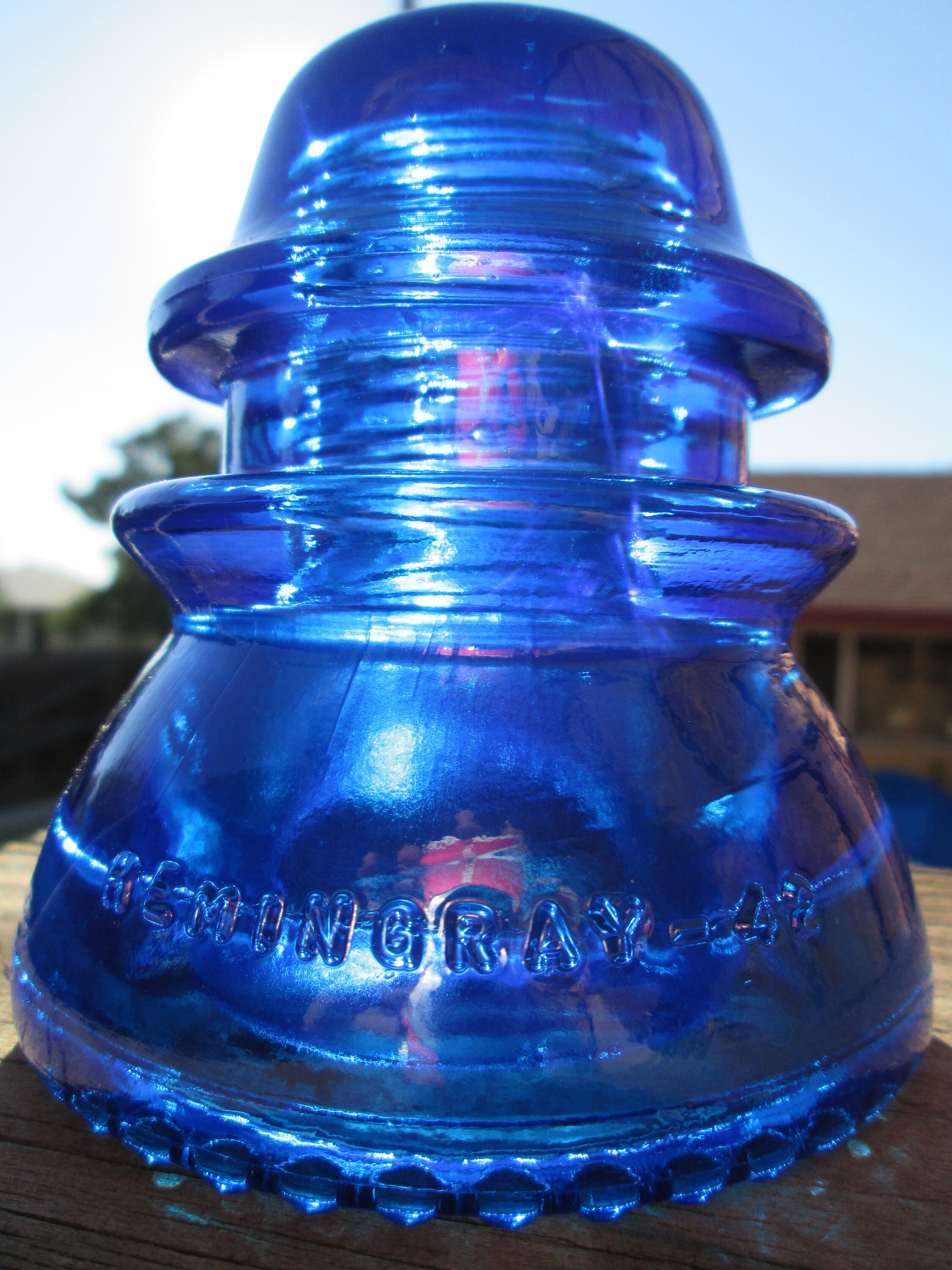 Vintage hemingray 42 CD 154 Glass Insulator Colored / Stained Cobalt …