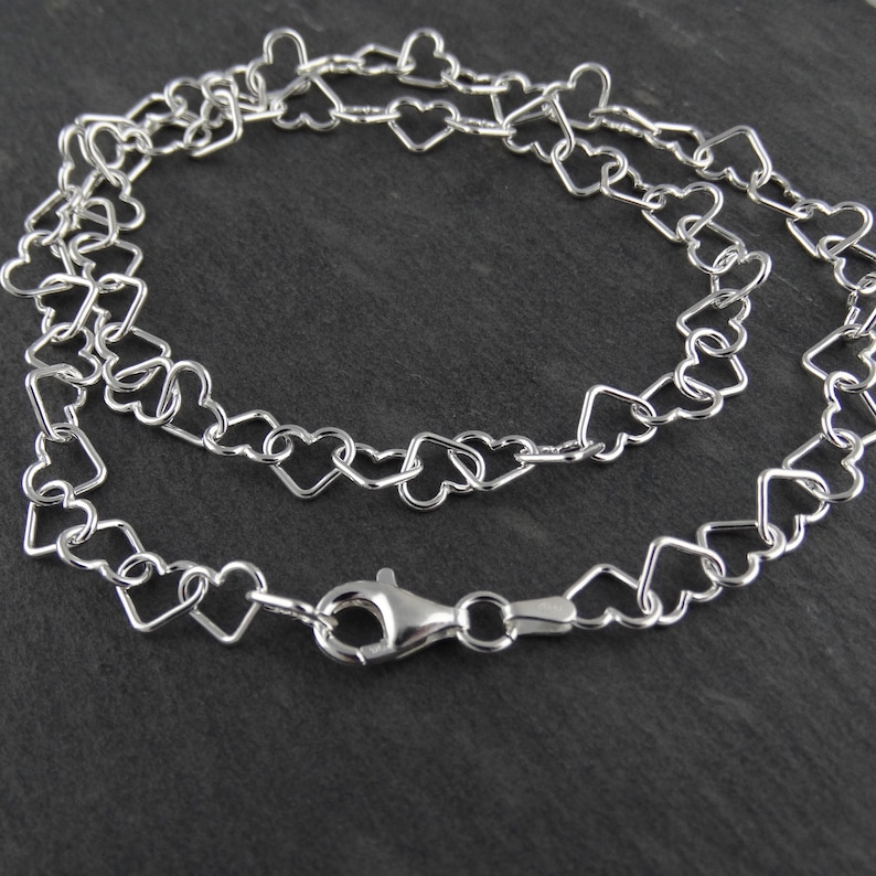 Heart link chain necklace Clearance